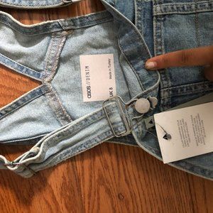 Maternity Overall Denim Dress